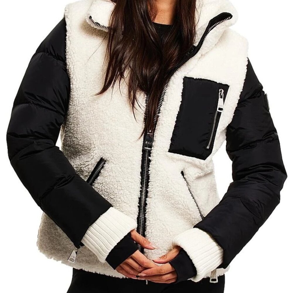 NWT SAM. Women’s Wylie Sherpa Puffer Jacket SOLD OUT STYLE!  Sz L - Picture 2 of 12